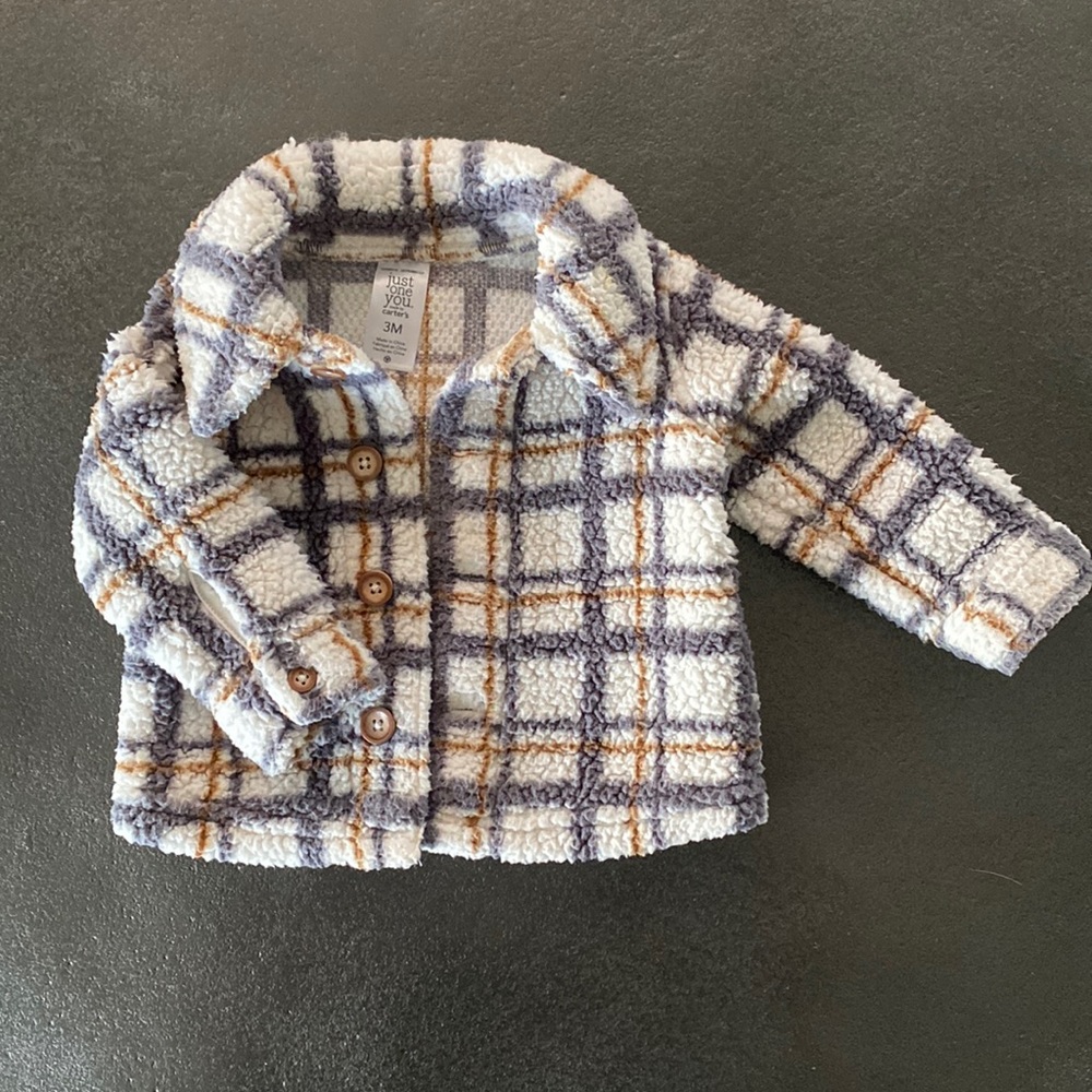 Just One You Baby Boy Shacket - 3 Months 🤎